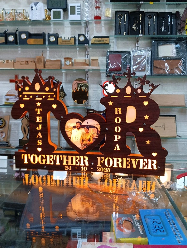 Couple Alphabet LED Name Board 15x23" Inch