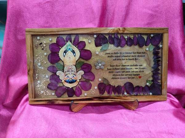 Resin Frame - 8x18 Inches - Divine flower Preserved