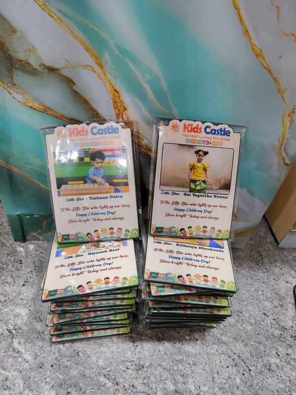 Personalized Pre-School Graduation MDF Photo Frame – Kids Castle Theme