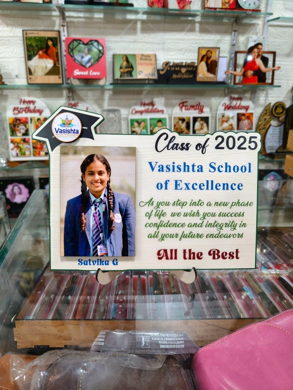 Customized Graduation MDF Photo Frame - Vasishta School of Excellence