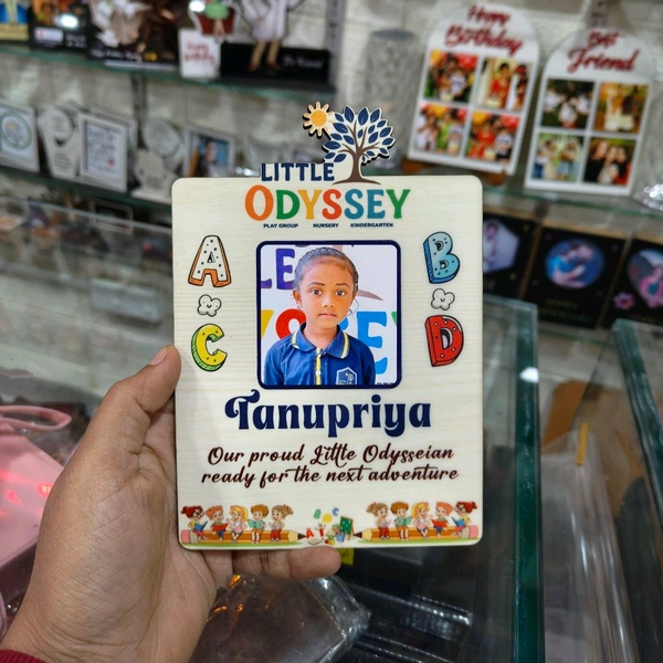 Personalized Pre-School Graduation MDF Photo Frame – Little Odyssey Theme