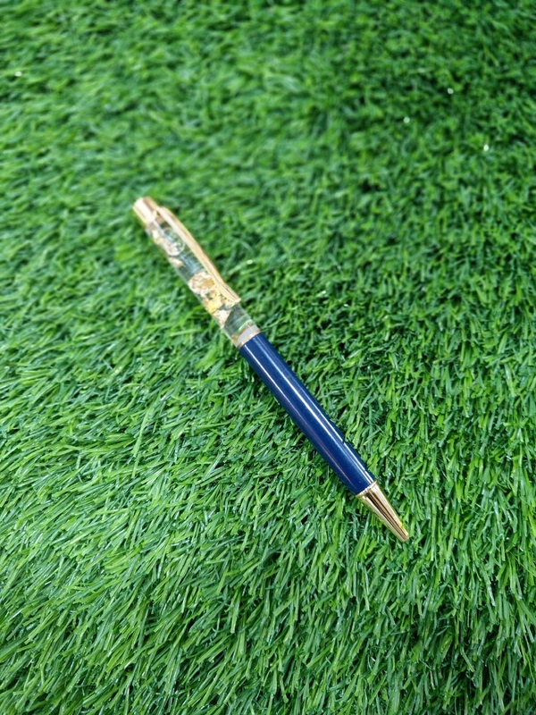 Golden Zari Pen - Blue