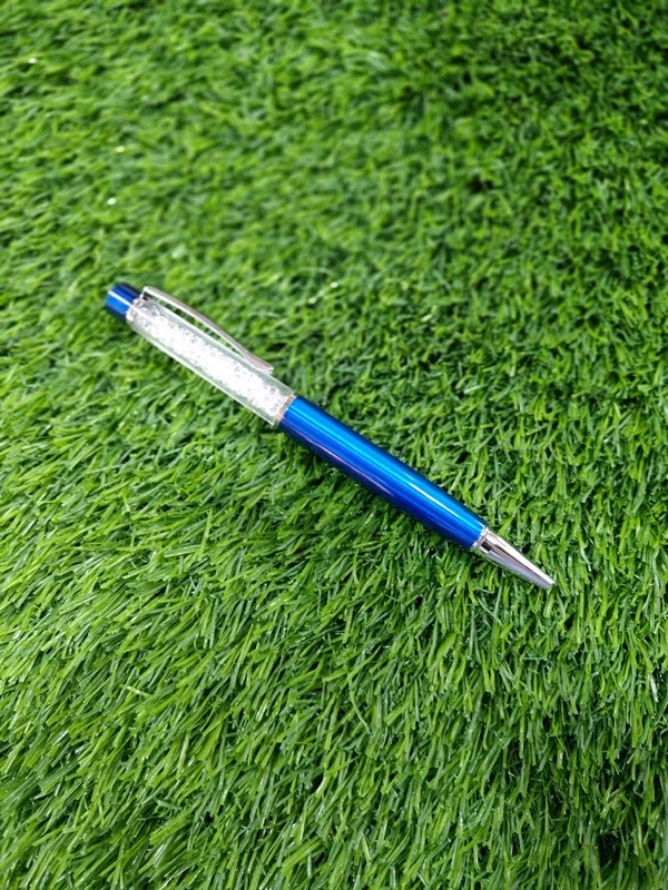 White Stone Pen - Blue