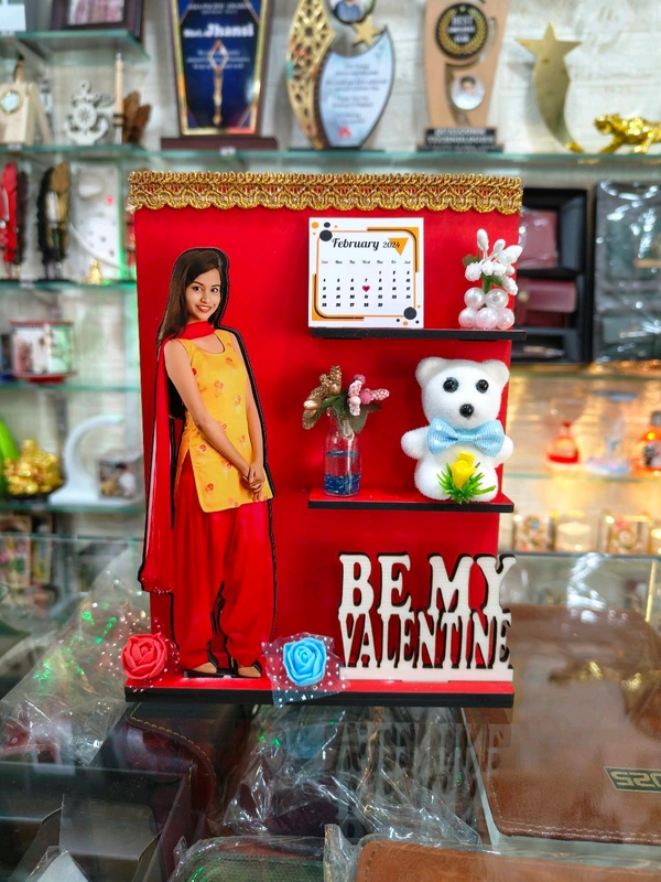 Be My Valentine - Miniature Table Frame - Red MDF
