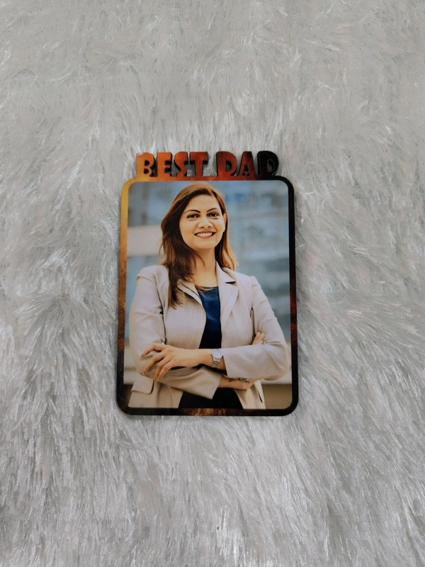 Best DAD - MDF Fridge Magnet