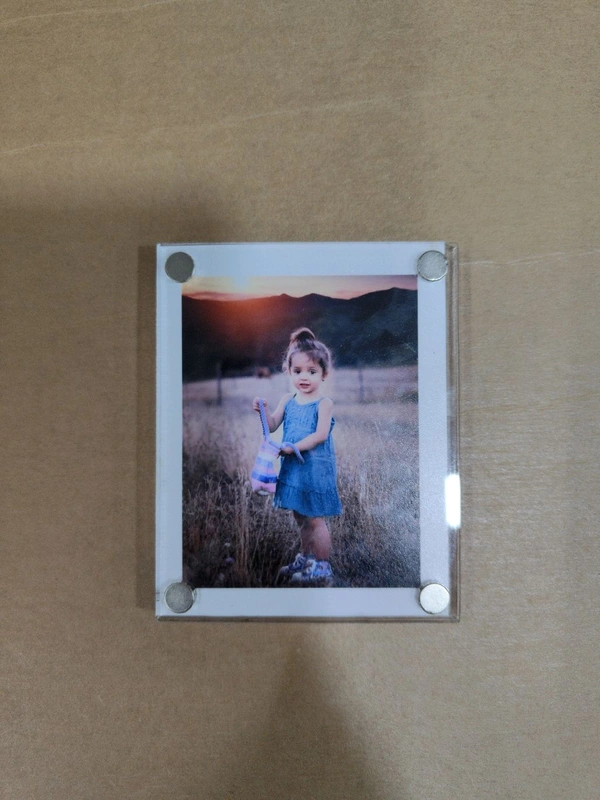 Clear Acrylic with Photo - Fridge Magnet
