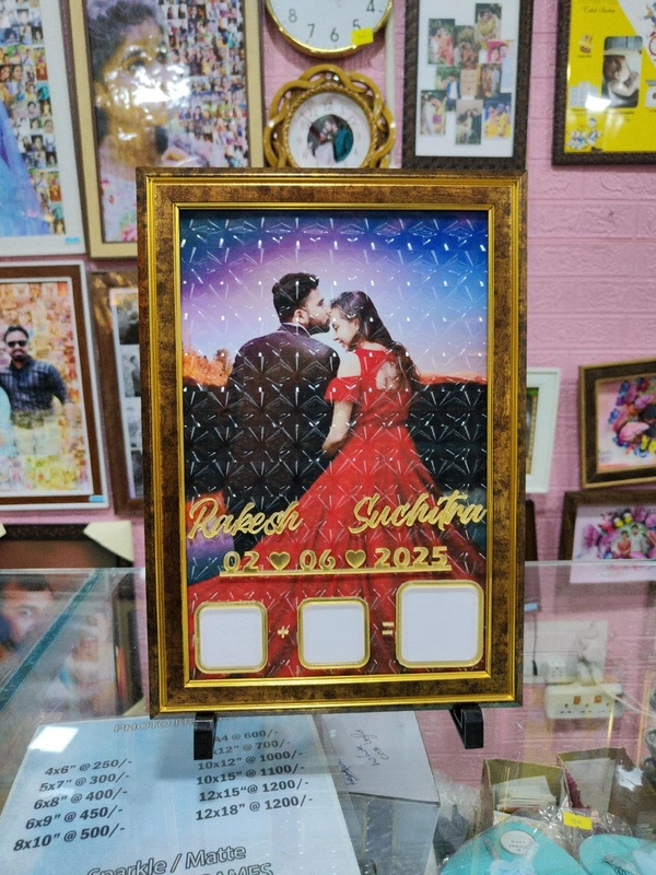 3D Laminted Thumb Print Frame - A3 size