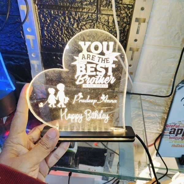 Best Brother in the World Acrylic - Single LED