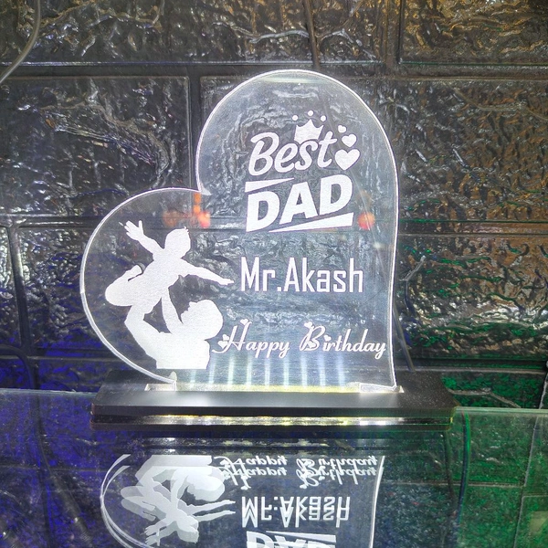 BEST DAD Acrylic - Single LED