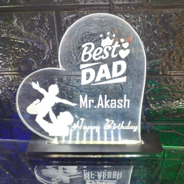 BEST DAD Acrylic - Single LED