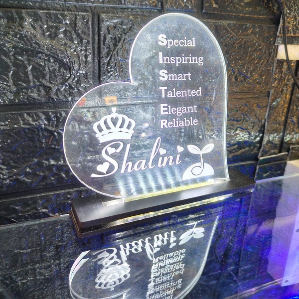 Sister with Brief Acrylic - Single LED