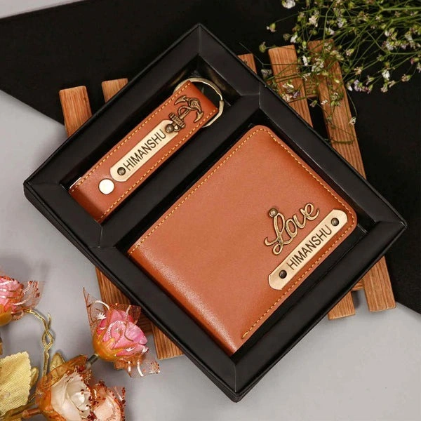 Gents 2 pc Wallet Combo - Tan Brown