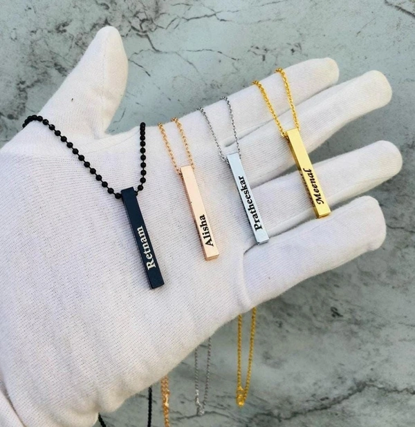 Bar Pendant - Silver