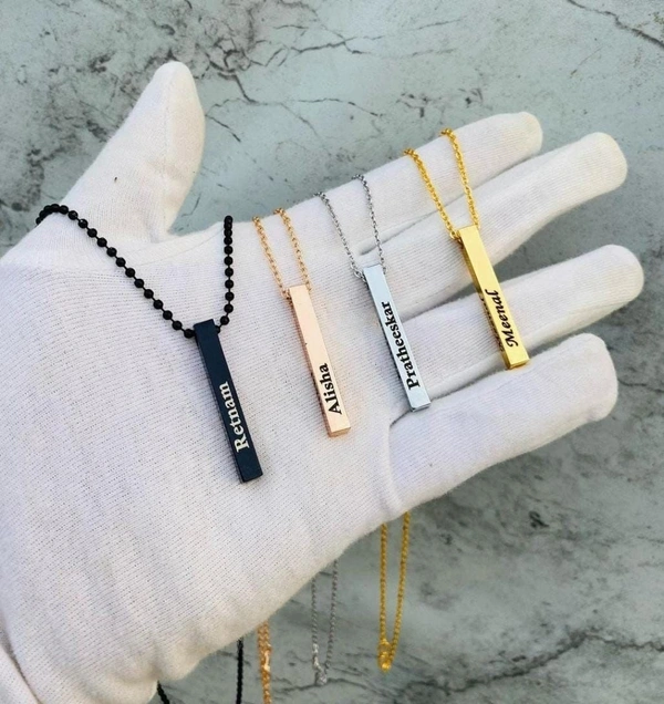 Bar Pendant - Rose Gold