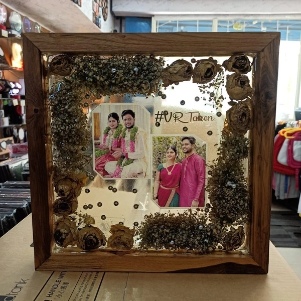 12x12" Inch - Resin Wooden Box Frame