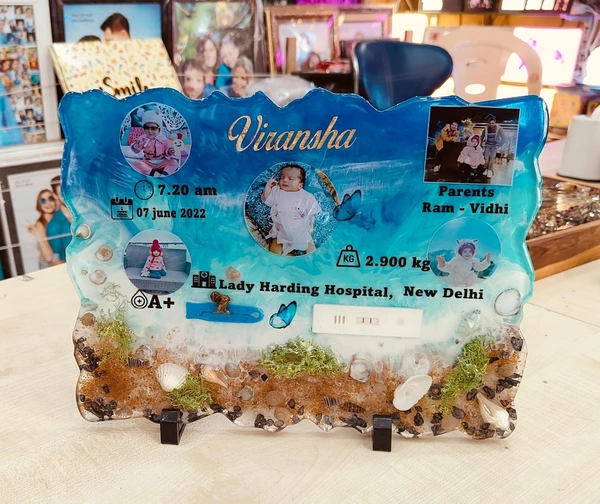 9x12" inch - Sea Theme With Baby Keepsake