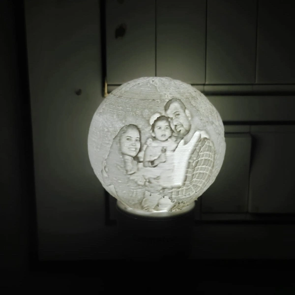 6cms Single Light Moon Lamp
