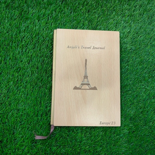 Personalized engraving bamboo diary