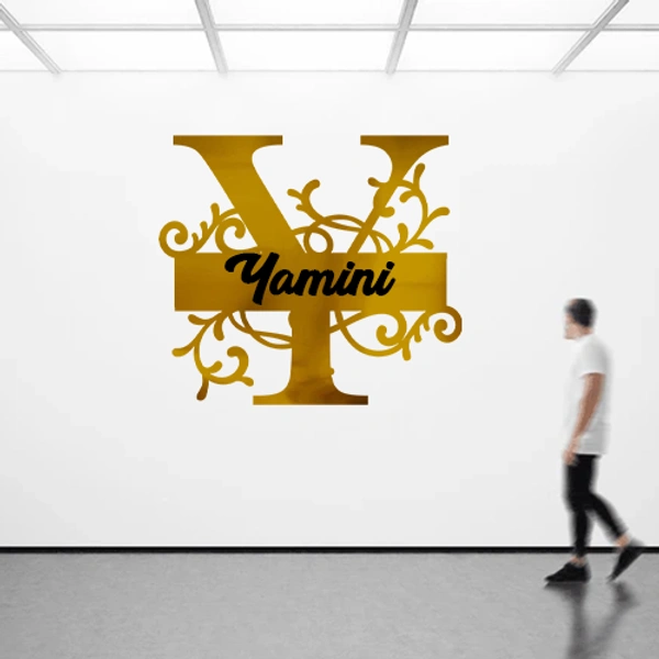 Y - 12x12" Inch Monochrome Acrylic Letter