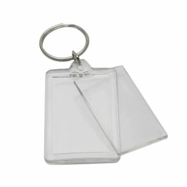 Personalized Clear Acrylic Photo Keychain – Custom Insert Picture Keyring