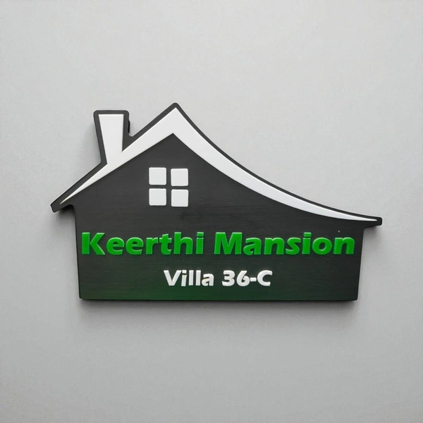 Home Shape - House Name Board 
