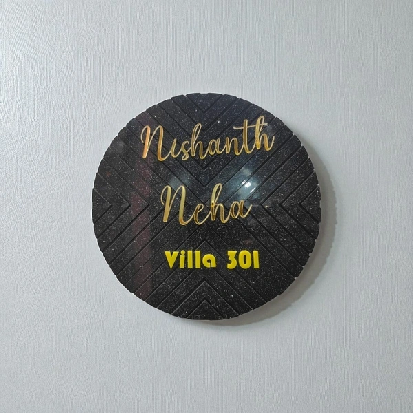 Designer Round House Name Board 