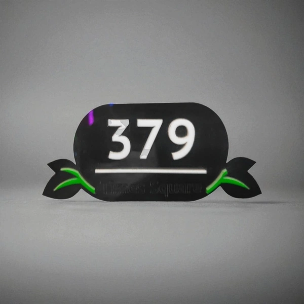 Minimal House Name Board