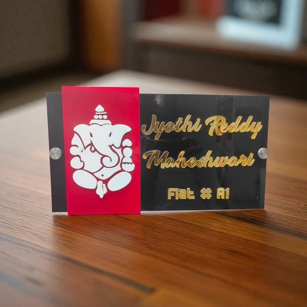 Ganesha - Acrylic House Name Board