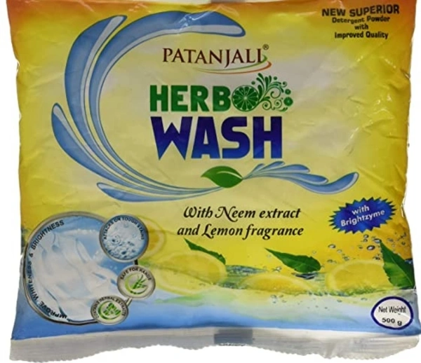 PATANJALI  Herbo Wash Detergent Powder 500g 