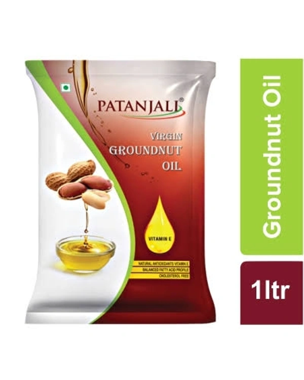 PATANJALI Virgin Groundnut Oil 1L pouch