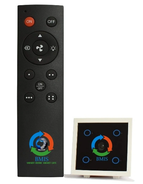 BMIS  Touch (Feather Push Type)Remote Control Switch 5ch(4+1)  - Indian Standard Modular Plate