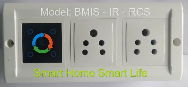 BMIS  Touch (Feather Push Type)Remote Control Switch 5ch(4+1)  - Indian Standard Modular Plate