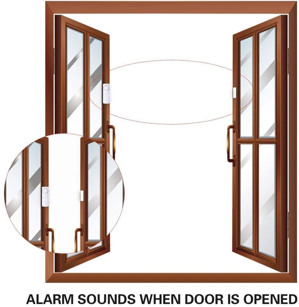 BMIS   Anti-theft Alarm Device for Door/ Windows (Battery Operated) - Compact size