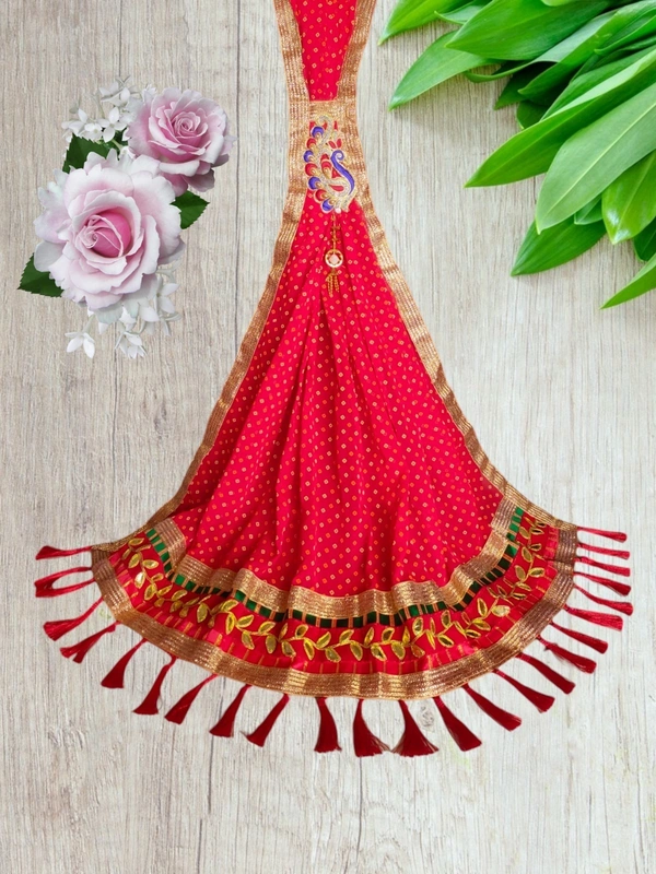 Marwadi Dupatta - Free, Mexican Red