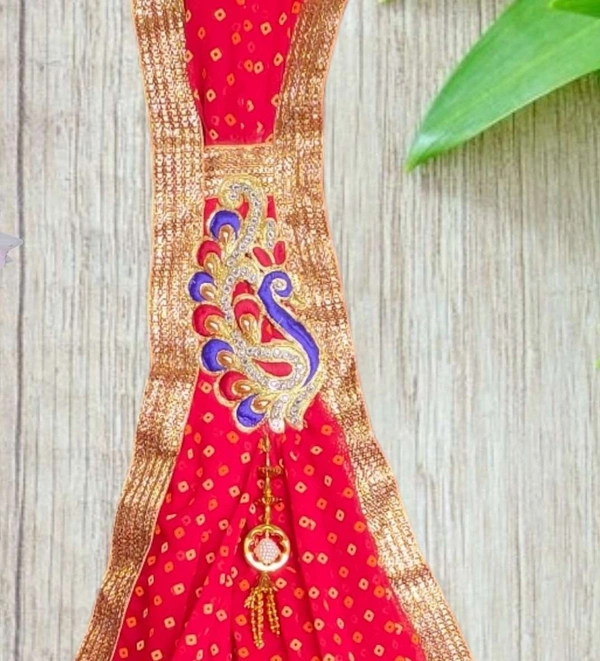 Marwadi Dupatta - Free, Mexican Red