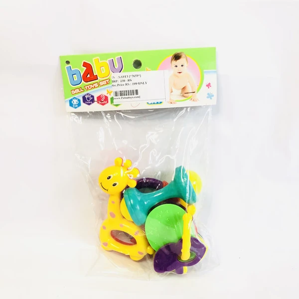 Baby bell toy rattle set