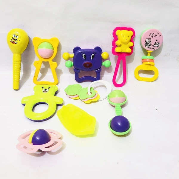 10 pieces lovely collection rattles