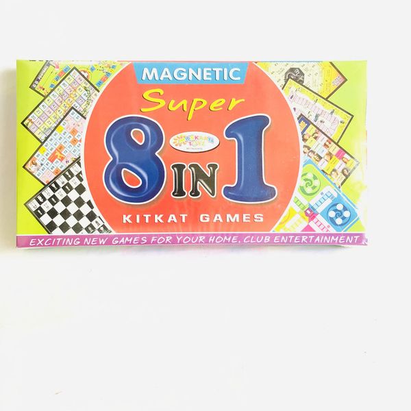 8In1 Magnetic Super Kitkat Ludo Etc Game - SKU240CODE