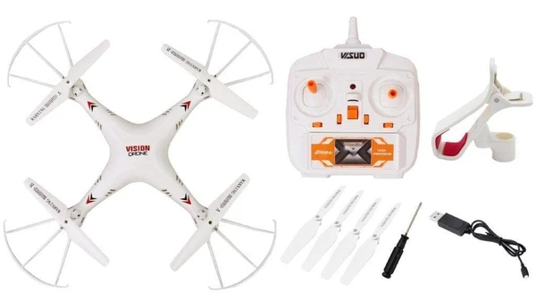 Vision kids quad copter drone with camera 12364