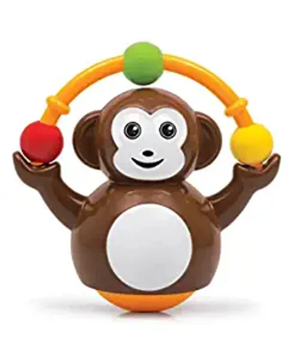 Funskool Giggles - Push N Crawl Monkey, Tummy Time Activity Toy, Helps To Grasp, Push & Crawl , 6 Months & Above, Multicolor Funskool 11384 - SKU528CODE
