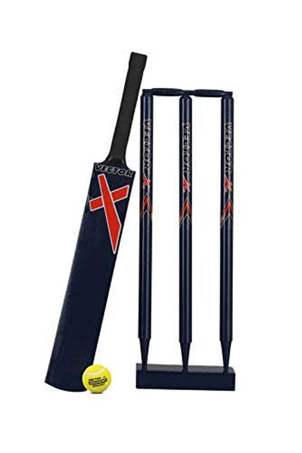 Vector Wooden Cricket Set 4 Blue 11507 - SKU990CODE