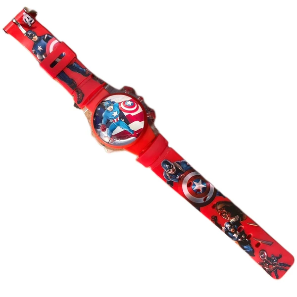 Light Cap Watch - Red Captain America, SKU154CODE