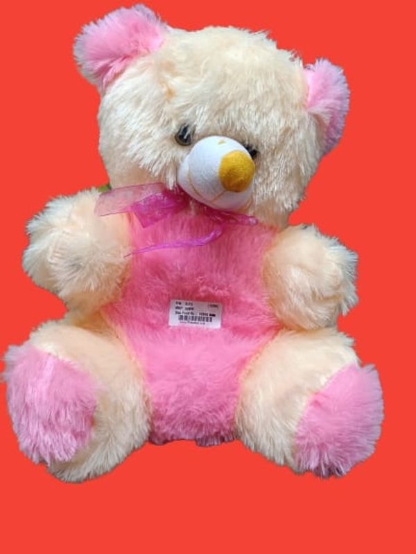 Yellow & Pink Fur Teddy - SKU238CODE