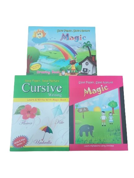 Reusable Magic Water Drawing Coloring book – Giftoo.in