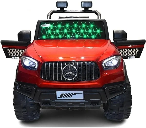Patnatoys HotGarage (Mercedes 106) Rechargeable Battery Operated Ride-On (Jeep) And Baby Ride On/Kids Ride On Toys -Kids (Jeep) - Baby (Jeep) For Kids To Drive Toy (Jeep) Suitable For Boys & Girls Age (2-12) Years (Red)
