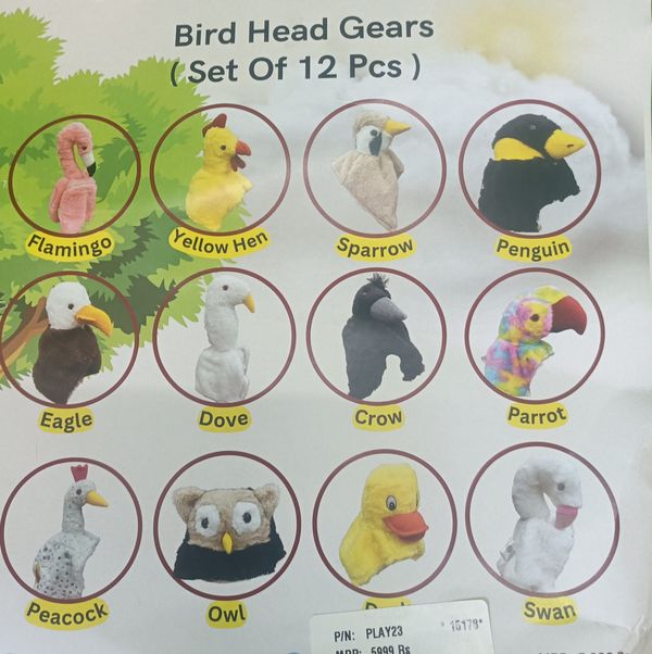 Bird Head Gears ( Set Of 12 Pcs ) - SKU2548CODE