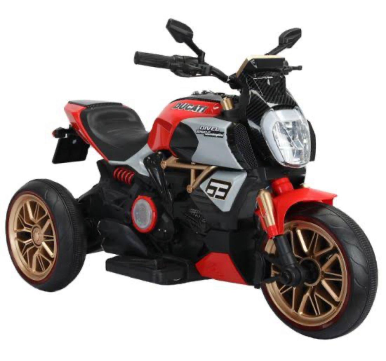 Red Ducati 1260 Supert Big Bike For Kids