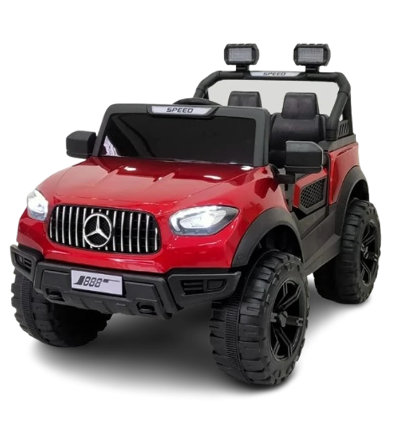 Mercedes Model PKQ615P Rechargeable Battery Operated Ride-On Jeep for Kids | Electric Toy Jeep for Boys & Girls, Ages 2-12 - PatnaToys