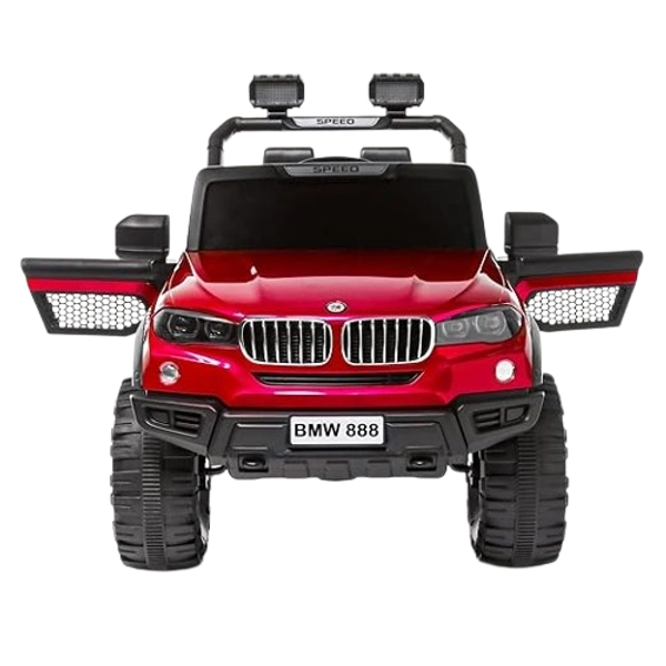 PatnaToys Bmw (21BP/888 Red Jeep) Rechargeable Battery Operated Ride-On (Jeep) And Baby Ride On For Kids , Suitable For Boys & Girls For Ages (2-12) Years (RED) - Buy 1 @8990 Rs, Red