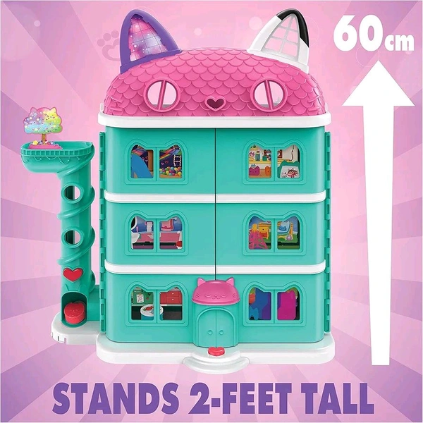 DREAMWORKS GABBY'S DOLLHOUSE Gabby's Dollhouse 15-Piece Purrfect Dollhouse with Sounds